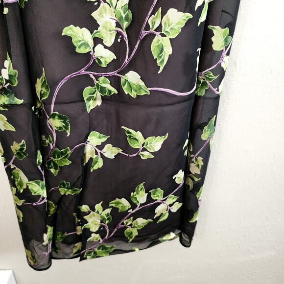 NEW Rumored Low Tide Floral Maxi Slip Dress Open Back M - Picture 4 of 9